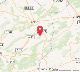 Map of Cerricos del Hondo del Campo, Murcia