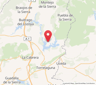 Map of Cervera de Buitrago, Madrid