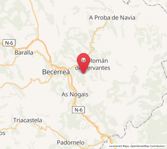 Map of Cha, Galicia