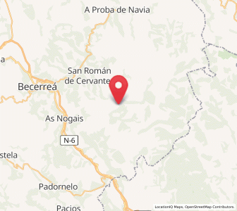 Map of Chan de Lagares, Galicia