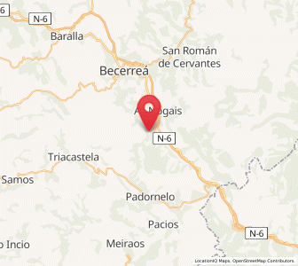 Map of Chan de Vilar, Galicia