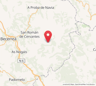 Map of Chao, Galicia