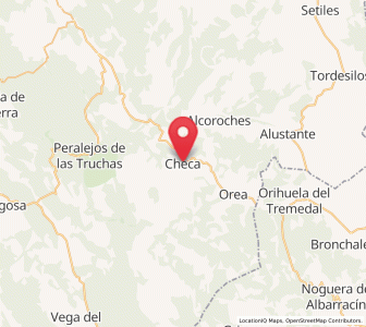 Map of Checa, Castille-La Mancha