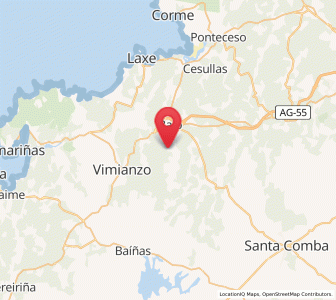 Map of Cheis, Galicia
