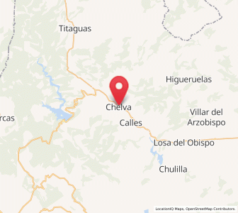 Map of Chelva, Valencia