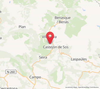 Map of Chía, Aragon
