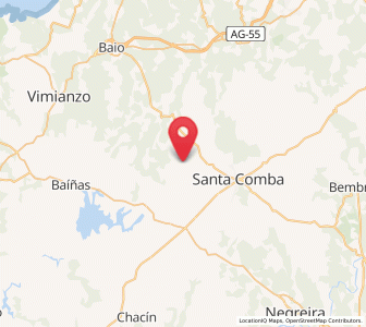 Map of Cícere, Galicia
