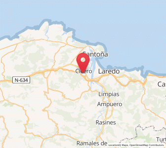 Map of Cicero, Cantabria
