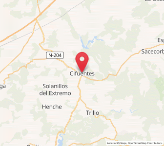 Map of Cifuentes, Castille-La Mancha