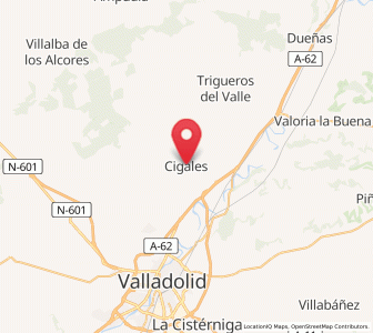 Map of Cigales, Castille and León