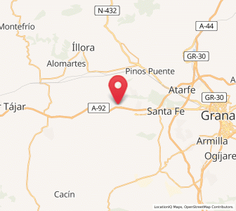 Map of Cijuela, Andalusia