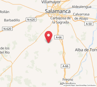 Map of Cilleros el Hondo, Castille and León