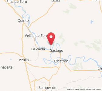 Map of Cinco Olivas, Aragon