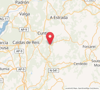 Map of Ciquiril, Galicia