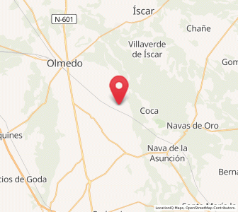 Map of Ciruelos de Coca, Castille and León