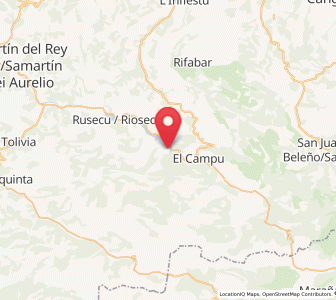 Map of Coballes, Asturias