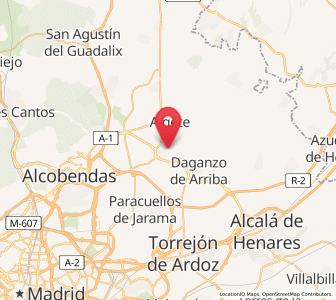 Map of Cobeña, Madrid