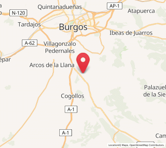 Map of Cojóbar, Castille and León