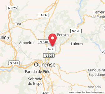 Map of Coles, Galicia