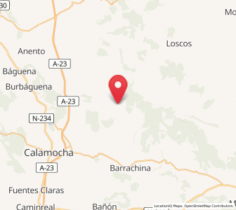 Map of Collados, Aragon