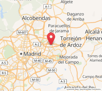Map of Colonia Fin de Semana, Madrid