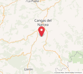 Map of Combarru, Asturias