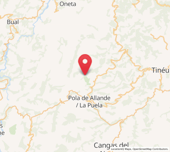 Map of Concellín, Asturias