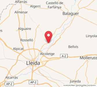 Map of Corbins, Catalonia