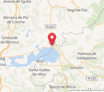 Map of Corconte, Cantabria