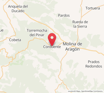 Map of Corduente, Castille-La Mancha