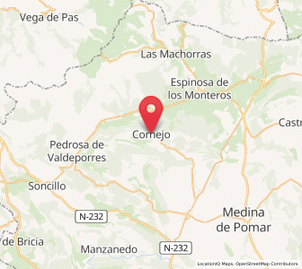 Map of Cornejo, Castille and León
