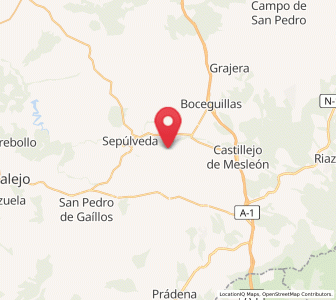 Map of Corral de Duratón, Castille and León
