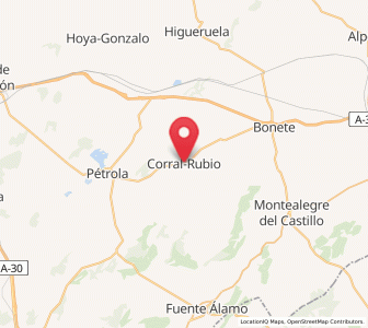 Map of Corral-Rubio, Castille-La Mancha
