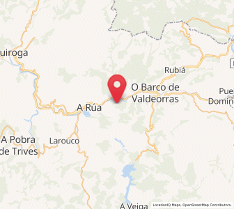 Map of Correxais, Galicia