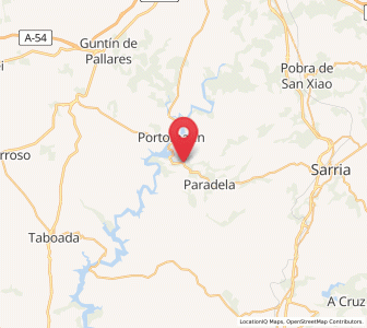 Map of Cortes, Galicia