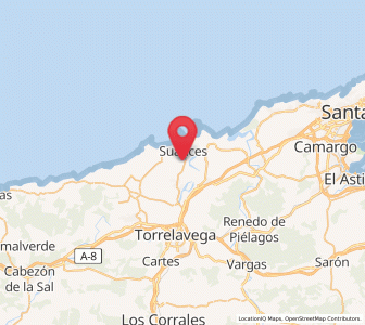 Map of Cortiguera, Cantabria