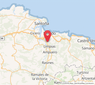 Map of Costamar, Cantabria