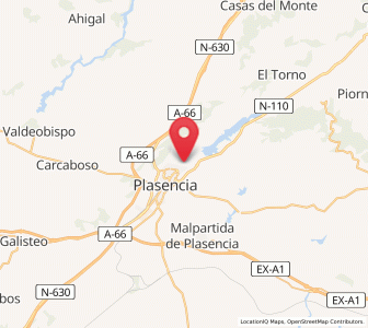 Map of Coto y Daca, Extremadura