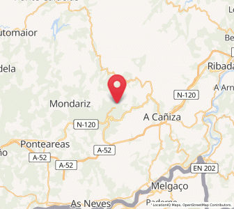 Map of Covelo, Galicia