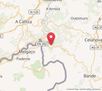 Map of Crespos, Galicia