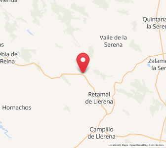 Map of Cuarteles de la Osa, Extremadura