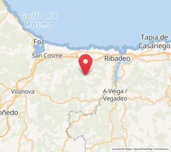 Map of Cubelas, Galicia