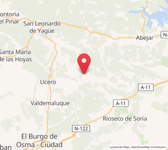 Map of Cubillas, Castille and León