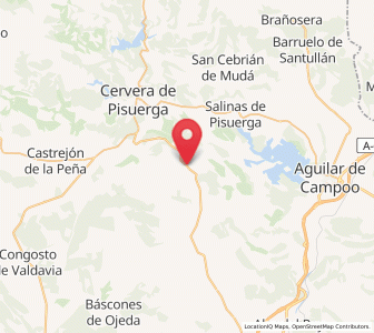 Map of Cubillo de Ojeda, Castille and León