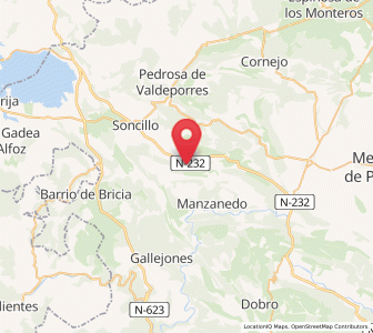 Map of Cubillos del Rojo, Castille and León