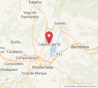 Map of Cubillos del Sil, Castille and León