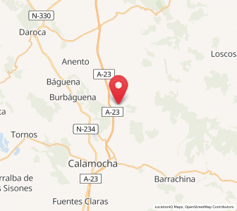 Map of Cuencabuena, Aragon