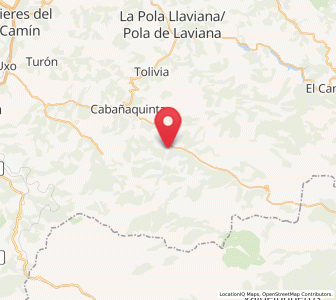 Map of Cuérigo, Asturias