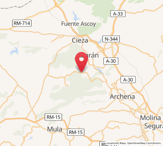 Map of Cuesta Alta, Murcia