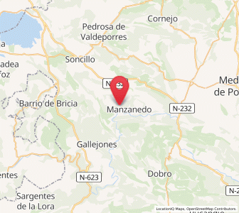 Map of Cueva de Manzanedo, Castille and León